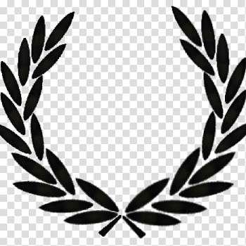 The Championships, Wimbledon Logo Laurel wreath Tennis player, Black Wreath transparent background PNG clipart