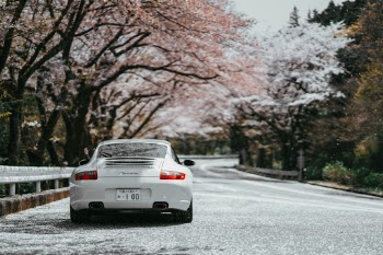The cherry blossoms only last a few weeks in a year, and my partner and I were lucky enough to hire a Porsche from Tokyo and be in the perfect sport to capture these blossoms at Mt Fuji.