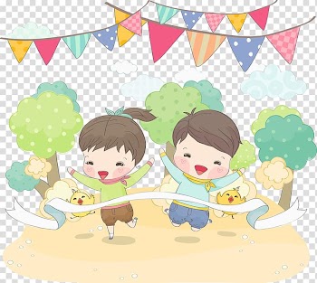 , The child went to the finish line transparent background PNG clipart