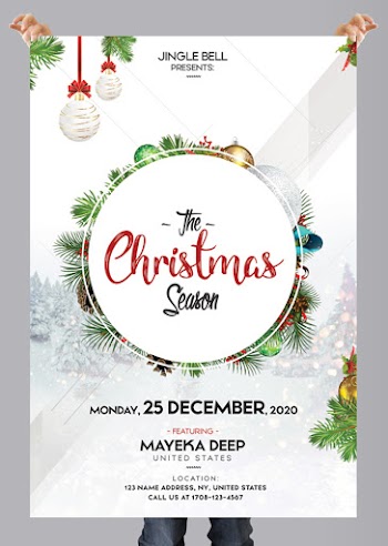 The Christmas Season – Free PSD Flyer Template