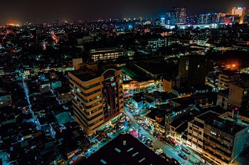 The City Scape At Night