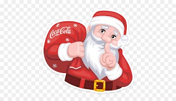 The Coca-Cola Company Sticker Santa Claus - coca cola 