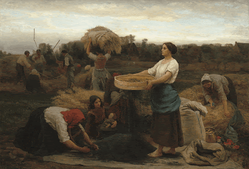 The Colza (Harvesting Rapeseed), (1860) | Free Photo - rawpixel