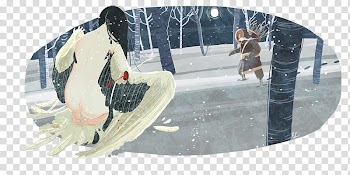 The Crane Wife, female and male animation transparent background PNG clipart
