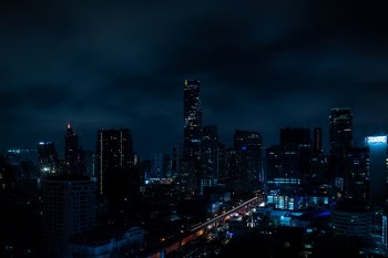 The dark side - I liked the dark skyscrapers in the background with the main street and BTS as the vein to get to the dark side and out again.  