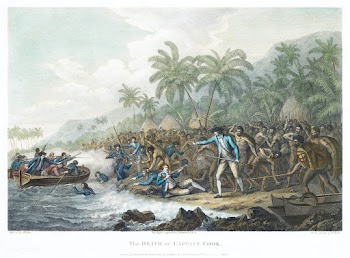 The death of Captain Cook (1785) by John Webber,  Francesco Bartolozzi.. | Free public domain illustration - 2333212