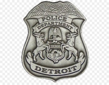 The Detroit Police Department Police officer Badge - press conference 