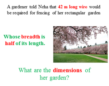The dimensions of rectangular garden – iPractice Math