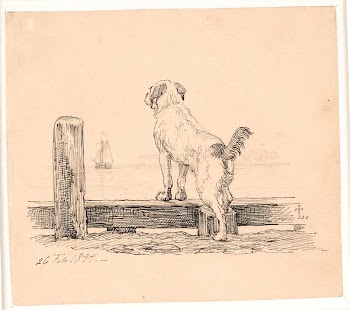 The dog at the beach.Illustration | Free Photo - rawpixel