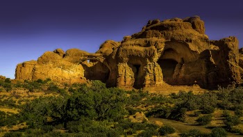 The Double Arch Rock Formation in Utah