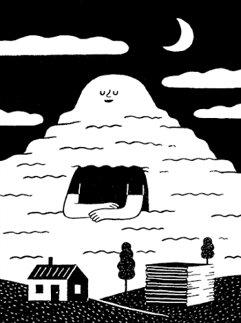 The Dreaming Giant in a Paper Sky
