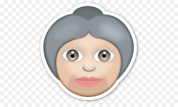 The Emoji Movie Sticker Emoticon iPhone - grandma 