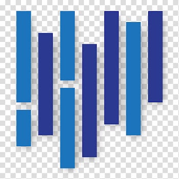 The Ends of Invention, blue and dark-blue lines icon transparent background PNG clipart