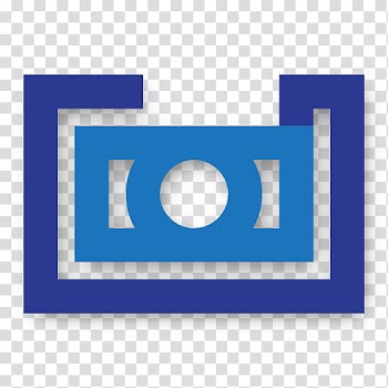 The Ends of Invention, rectangular blue frame transparent background PNG clipart