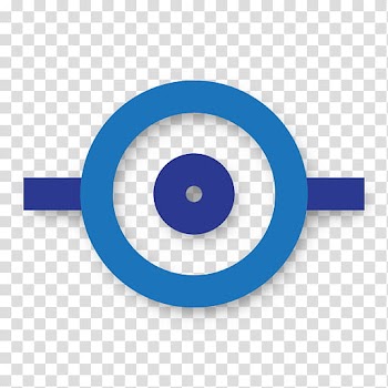 The Ends of Invention, round blue with lined transparent background PNG clipart
