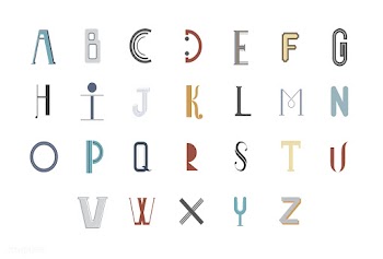 The English alphabet typography illustration | Free stock vector - 488543
