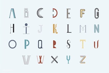 The English alphabet typography illustration | Free stock vector - 488555