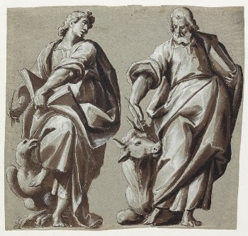 The Evangelists John and Luke | Free Photo - rawpixel