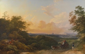 The Evening Coach, London in the Distance | Free Photo - rawpixel