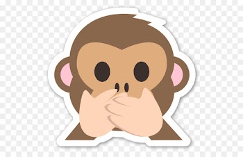 The Evil Monkey Three wise monkeys Emoji - emoji 