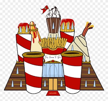 The Fast Food Castle By Wi-fu - Food Castle Cartoon