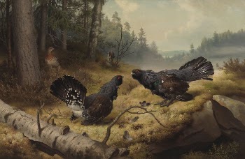 The fighting capercaillies, 1886, by Ferdinand | Free Photo - rawpixel