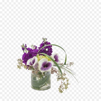 The Flower Bucket Floristry Flower delivery Floral design - Purple flower vase floral ornaments 