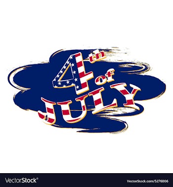 The fourth of July independence day vector image