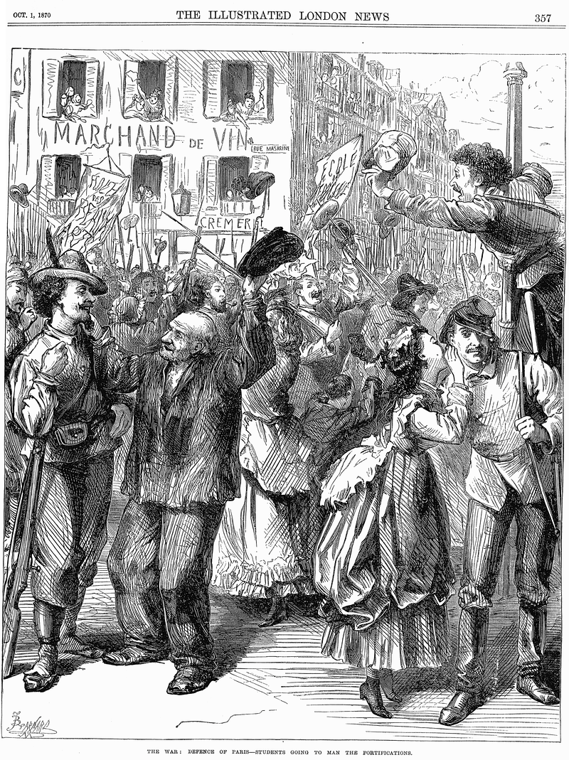 "The [Franco-Prussian] War: Defence of Paris-Students | Free PNG - rawpixel