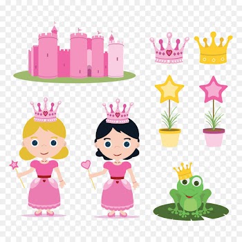 The Frog Prince Little Red Riding Hood Short story Fairy tale Illustration - Pretty little princess 