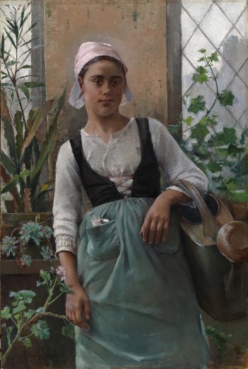 The garden girl, 1885, Amélie | Free Photo - rawpixel