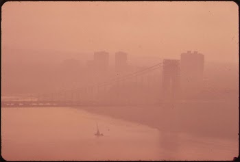 The George Washington Bridge in Heavy | Free Photo - rawpixel