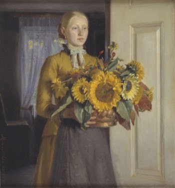 The girl with the sunflowers | Free Photo - rawpixel
