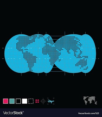The globe vector image