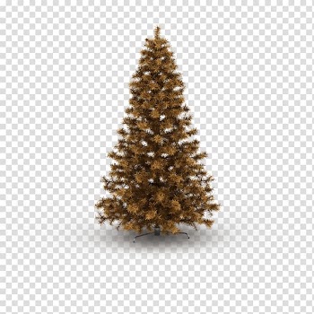 The Golden Christmas Tree, Gold Christmas tree transparent background PNG clipart