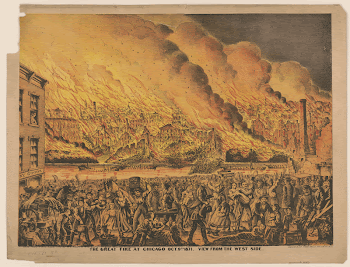 The Great fire at Chicago | Free Photo - rawpixel