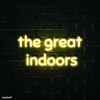 The great indoors yellow neon sign | Free  illustration - 2312350