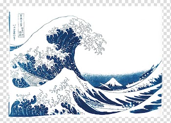 The Great Wave off Kanagawa Thirty-six Views of Mount Fuji National Gallery of Victoria Art, watercolor vast transparent background PNG clipart