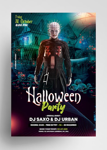 The Halloween Party Free Flyer Template (PSD)