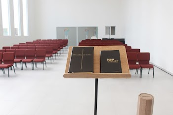 The Holy Bible on Lectern