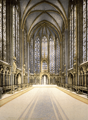 The Holy Chapel (Sainte-Chapelle), interior, | Free Photo - rawpixel
