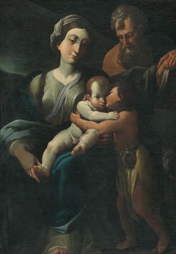 The holy family with saint | Free Photo - rawpixel
