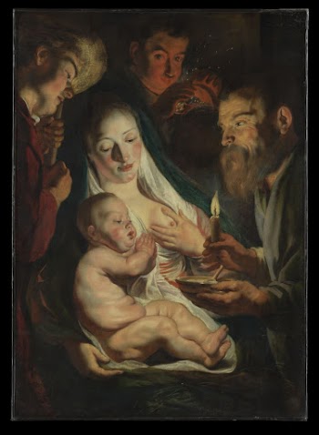The Holy Family with Shepherds | Free Photo - rawpixel