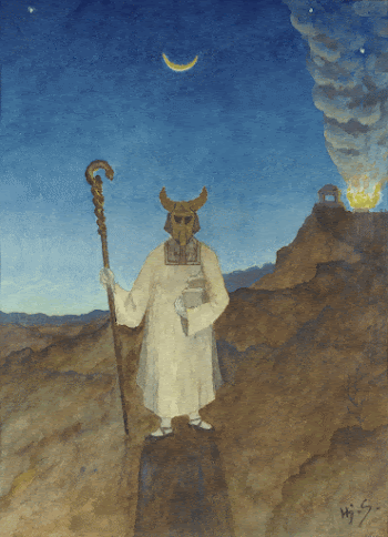 The Horned Moses (1912) painting | Free Photo - rawpixel