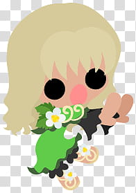 The icons of cute girls, chocolate-people- transparent background PNG clipart