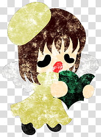 The icons of cute girls, christmas-people- transparent background PNG clipart