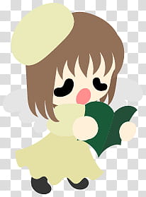 The icons of cute girls, christmas-people- transparent background PNG clipart