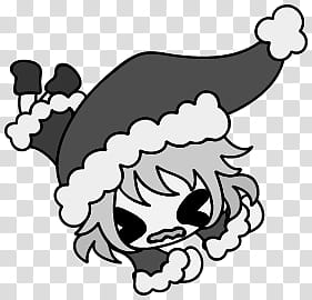 The icons of cute girls, christmas-people- transparent background PNG clipart
