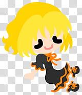 The icons of cute girls, pumpkin-people- transparent background PNG clipart