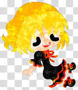 The icons of cute girls, pumpkin-people- transparent background PNG clipart